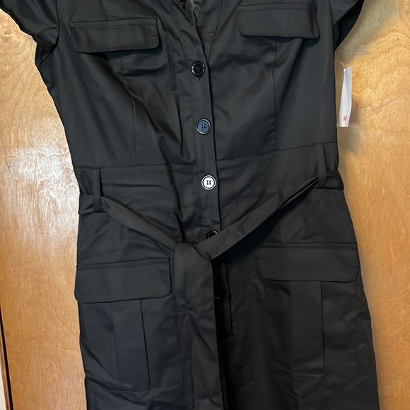 NWT black belted dress from H&M - Picture 2 of 3